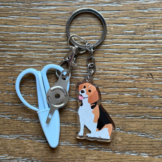Beagle Notion Keychain