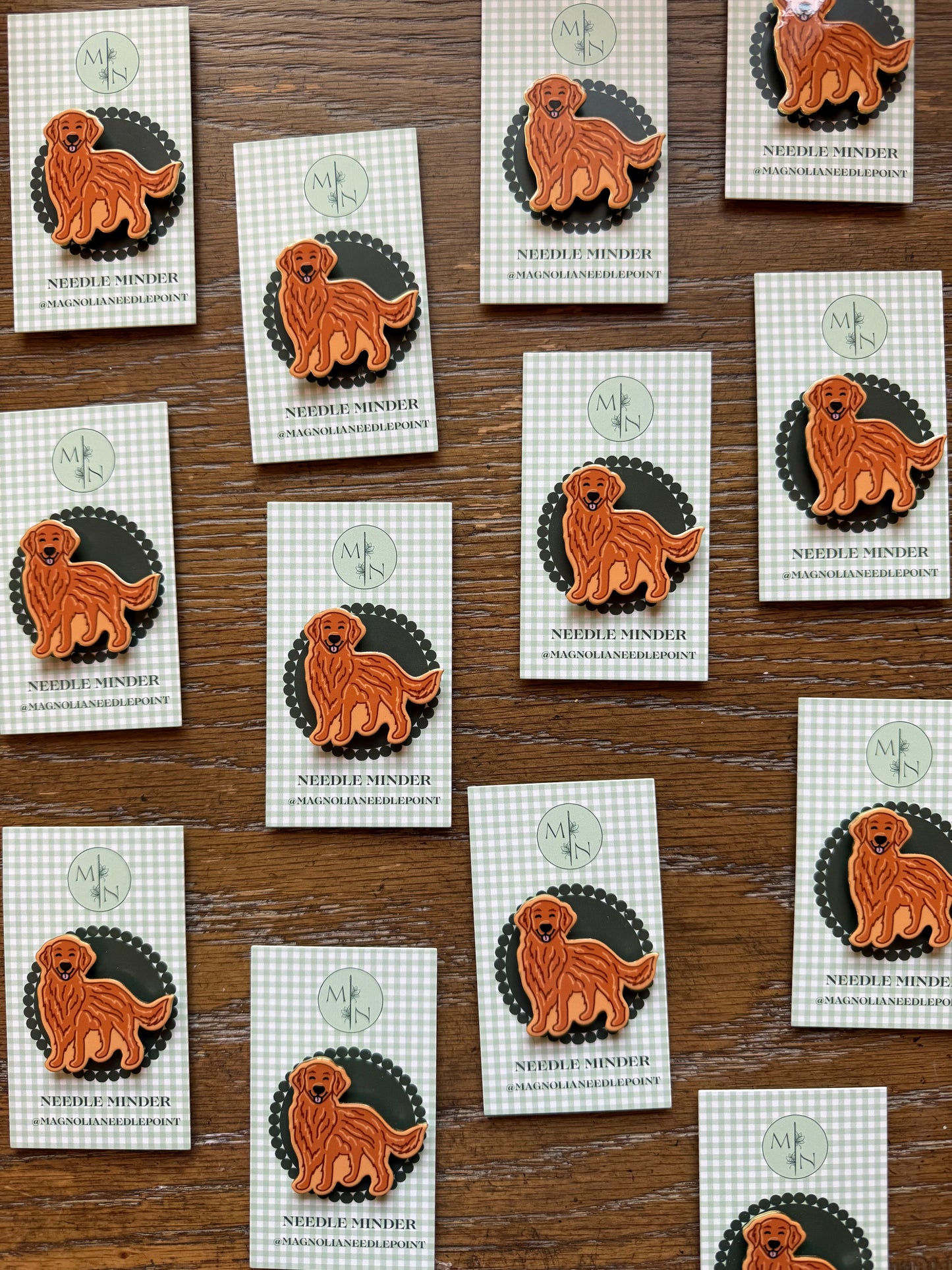 Red Golden Retriever Dog Needle Minder