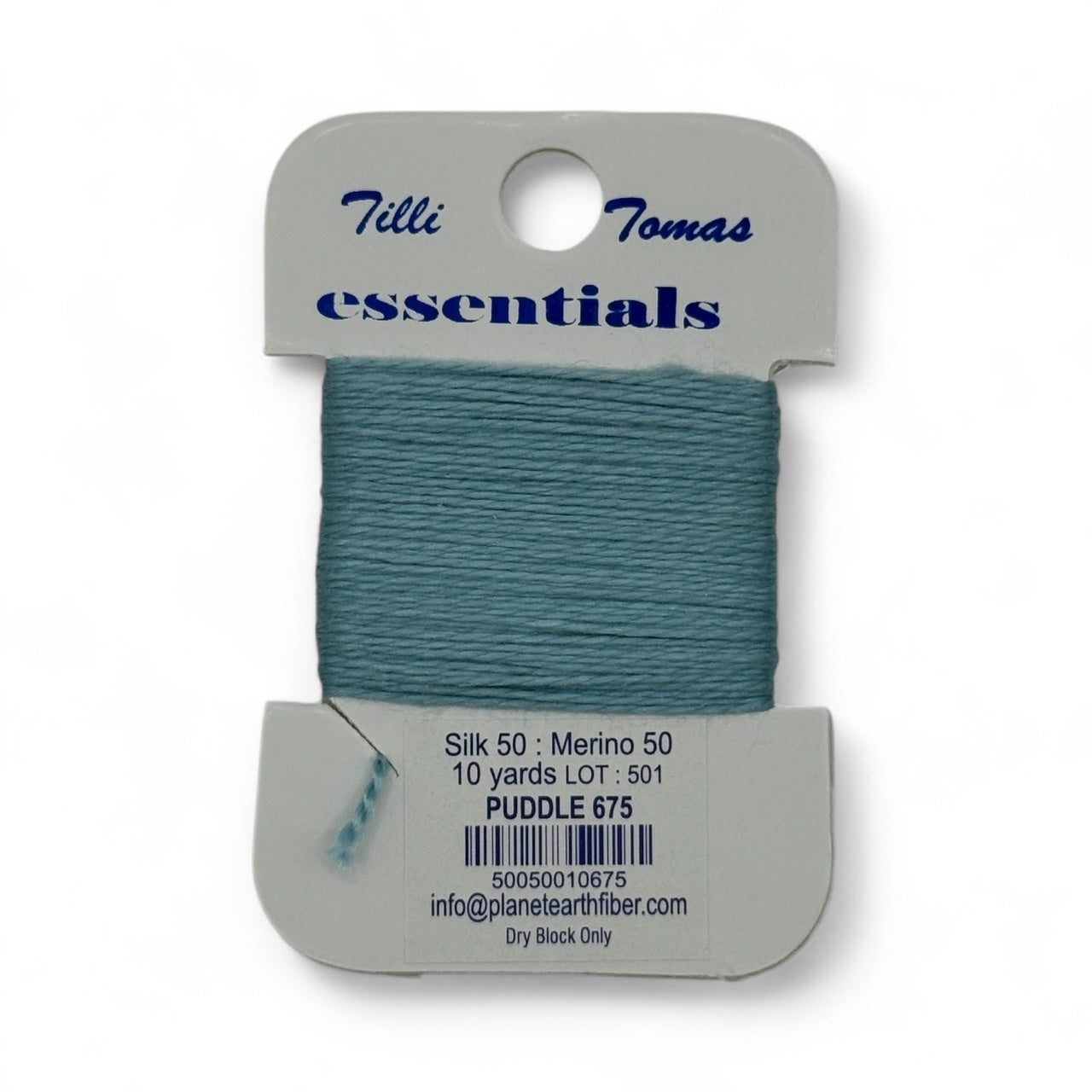 Essentials Card 675 Puddle Blue 10 YD