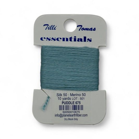 Essentials Card 675 Puddle Blue 10 YD