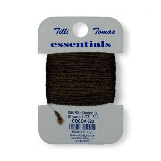 Essentials Card 623 Cocoa Brown Cream 10 YD