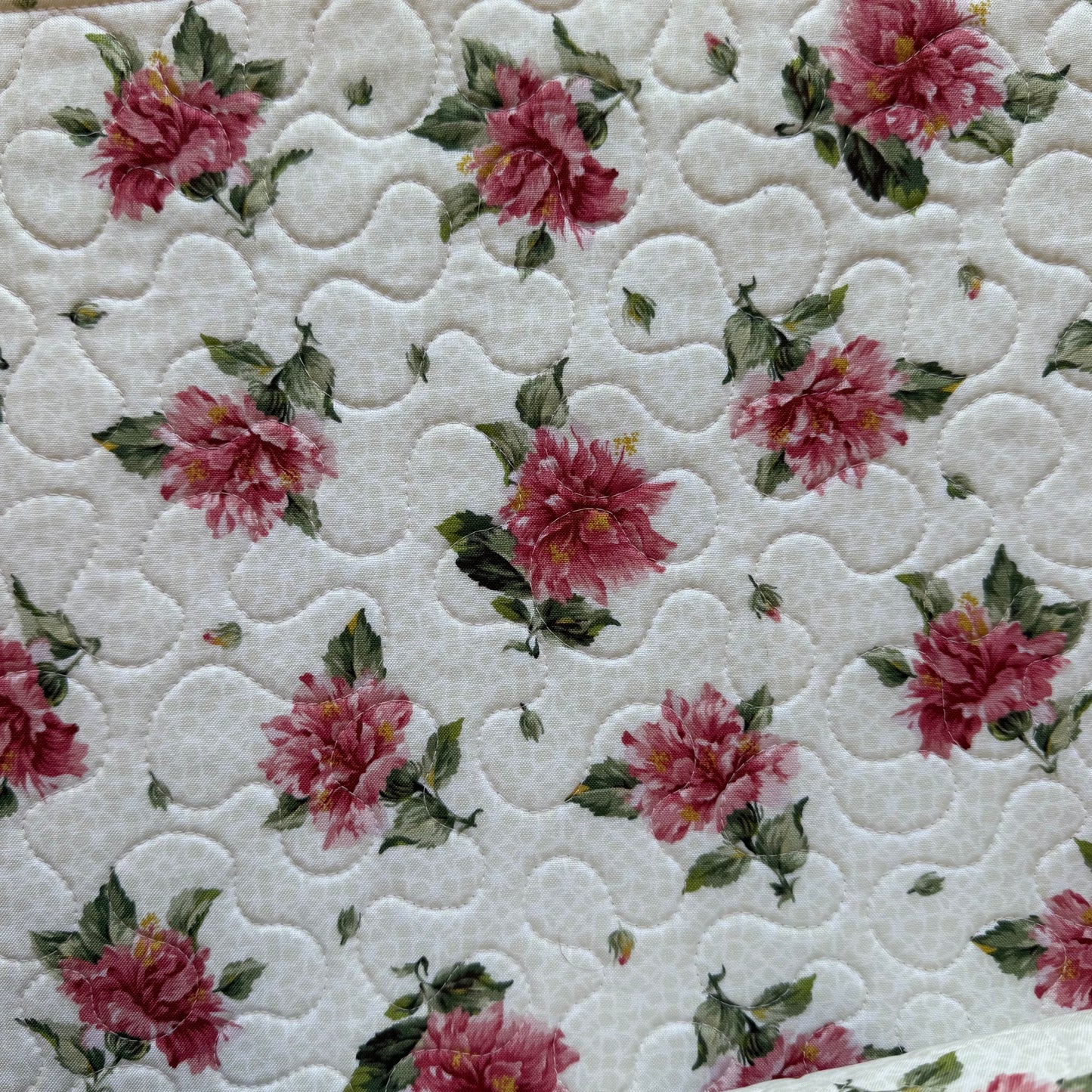 Vintage Peony Project Bag