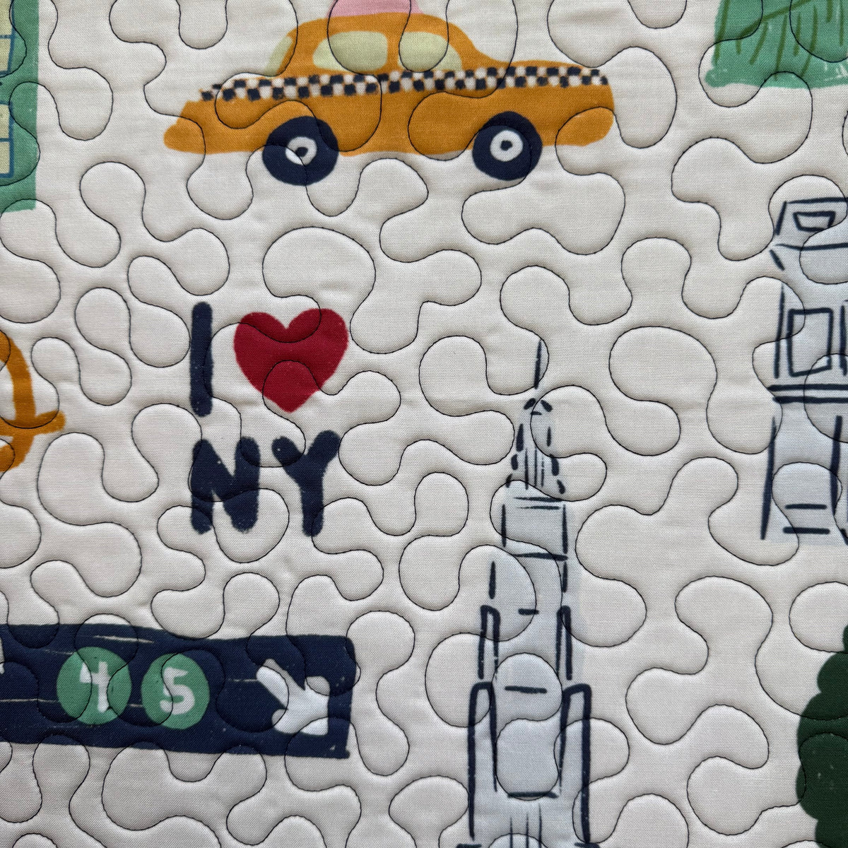 NYC New York Navy Blue Lining Project Bag