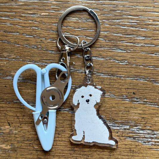 Maltese Notion Keychain