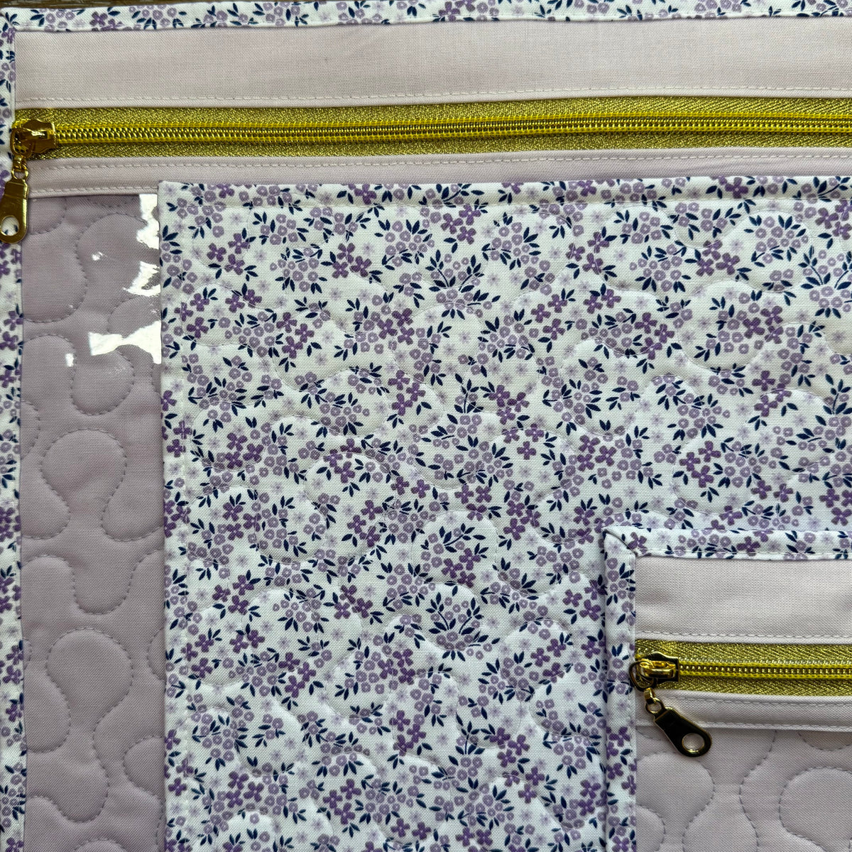 Ditsy Floral Lavender Project Bag