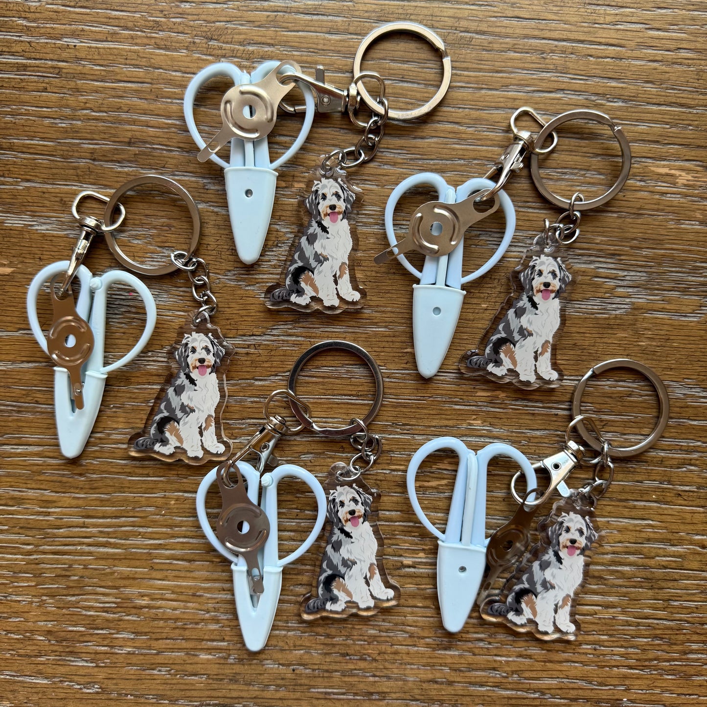 Aussiedoodle Notion Keychain