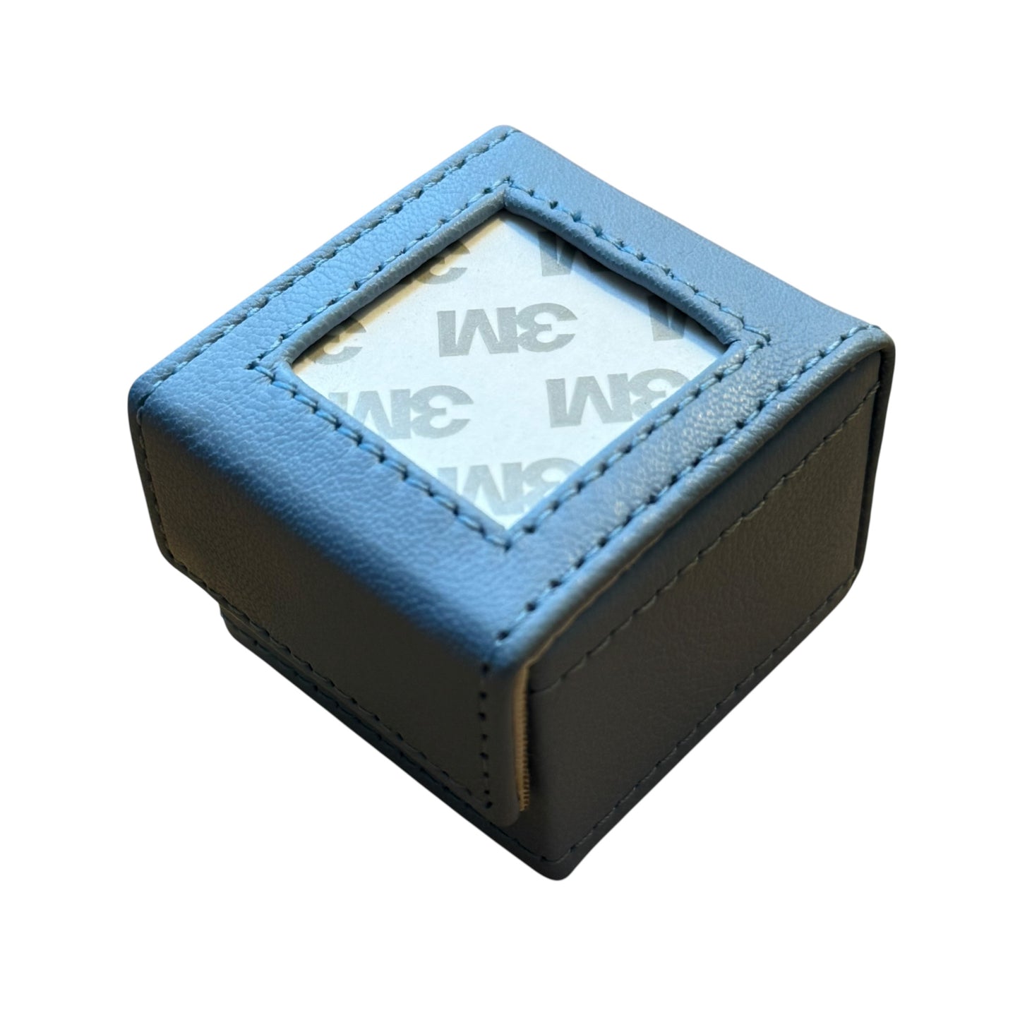 Light Blue Ring Bitty Box Self Finishing Jewelry Box