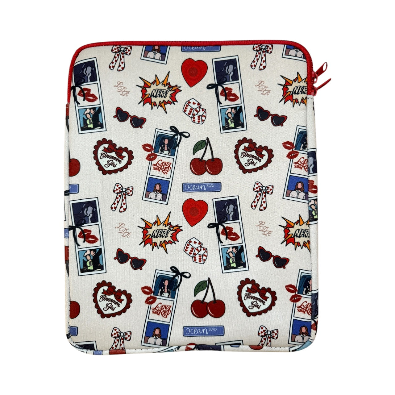 Lana Motif Neoprene Top-Zip Project Bag