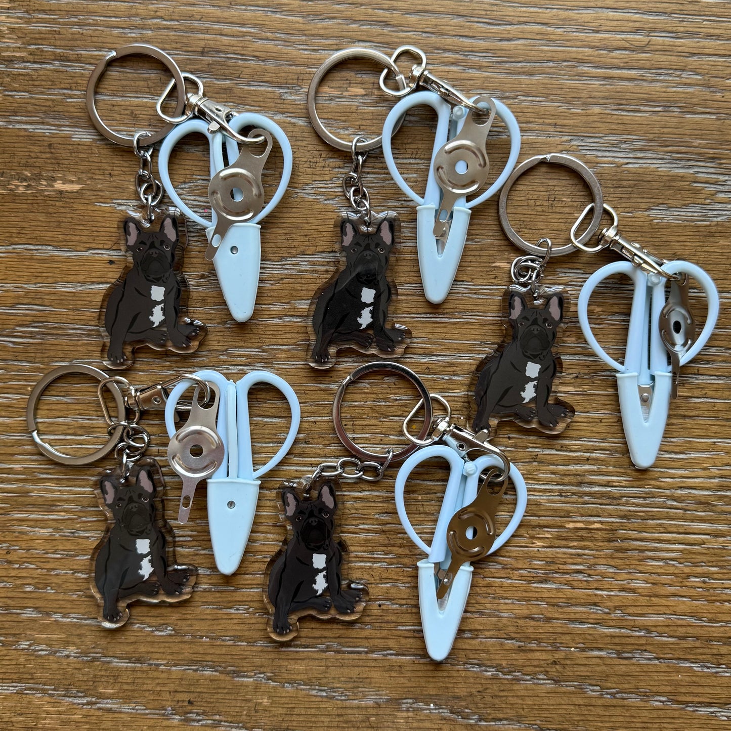 Frenchie Black Notion Keychain