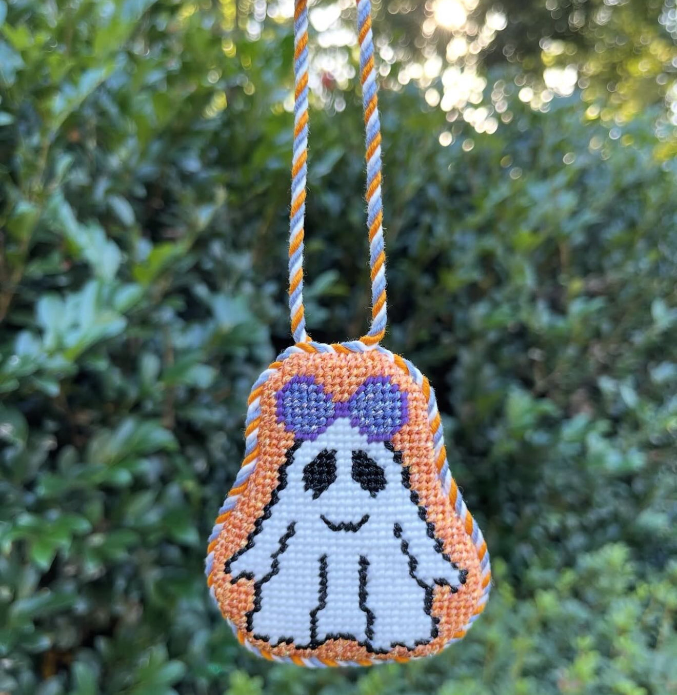 Ghost with Purple Bow