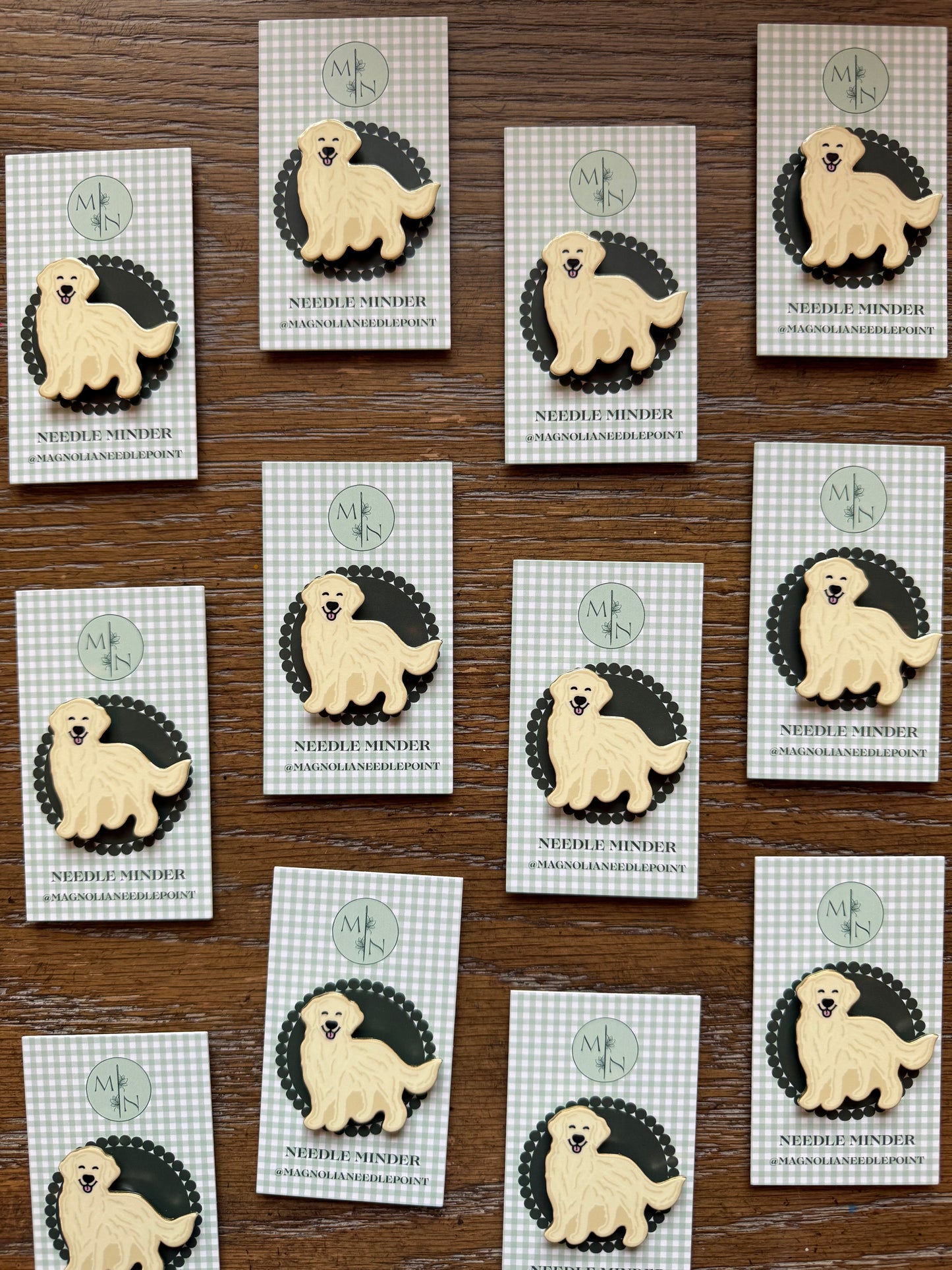 English Cream Golden Retriever Dog Needle Minder