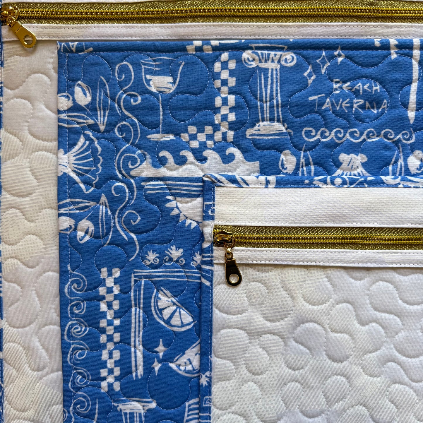 Greece Blue & White Project Bag