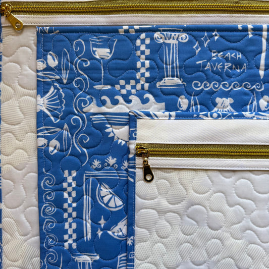 Greece Blue & White Project Bag