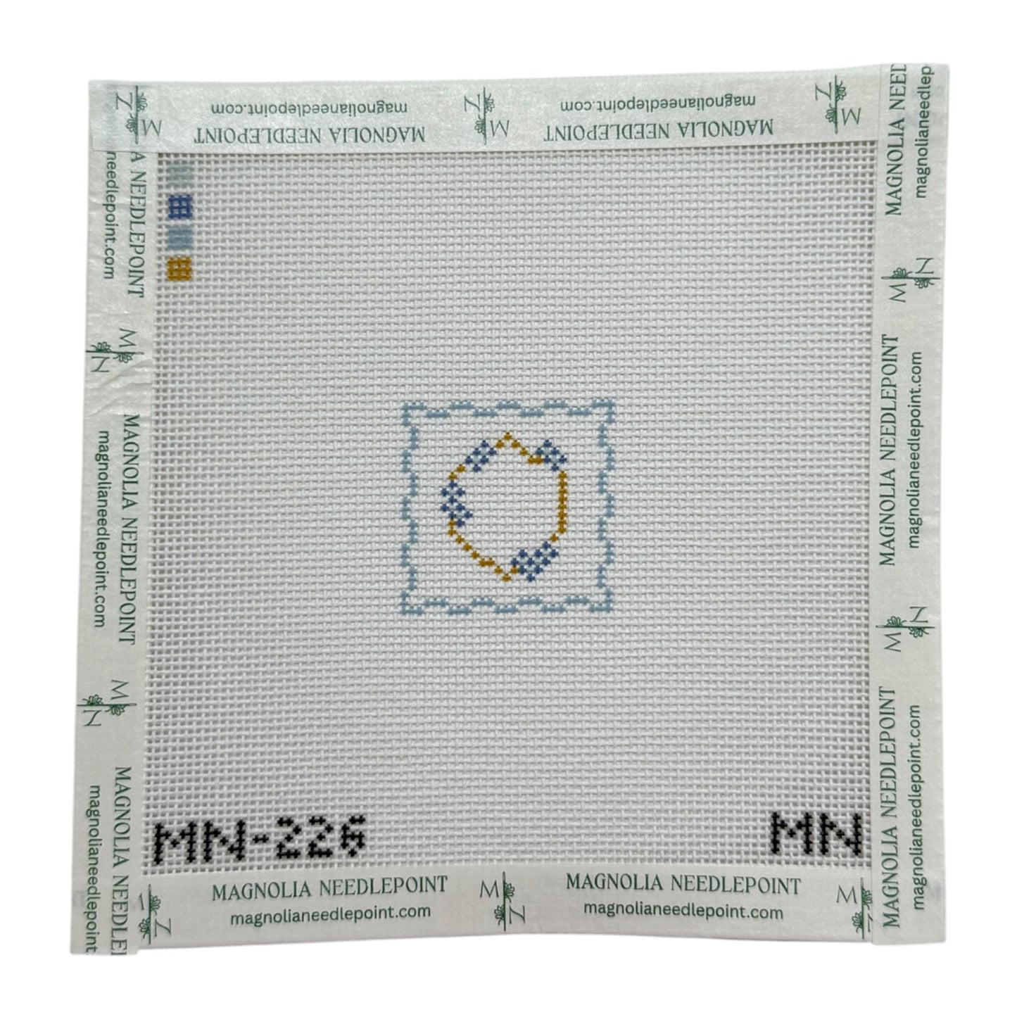 Blue Floral Crest Mini