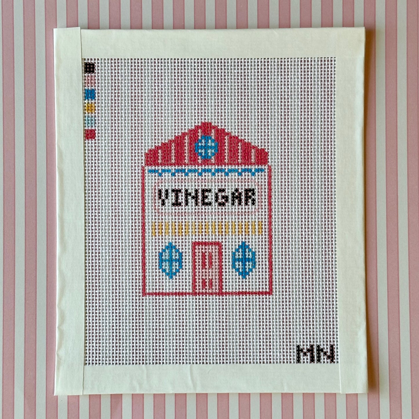 Vinegar Village House Hand Painted Needlepoint Canvas