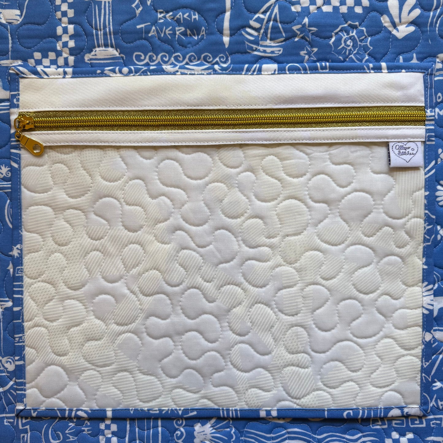 Greece Blue & White Project Bag