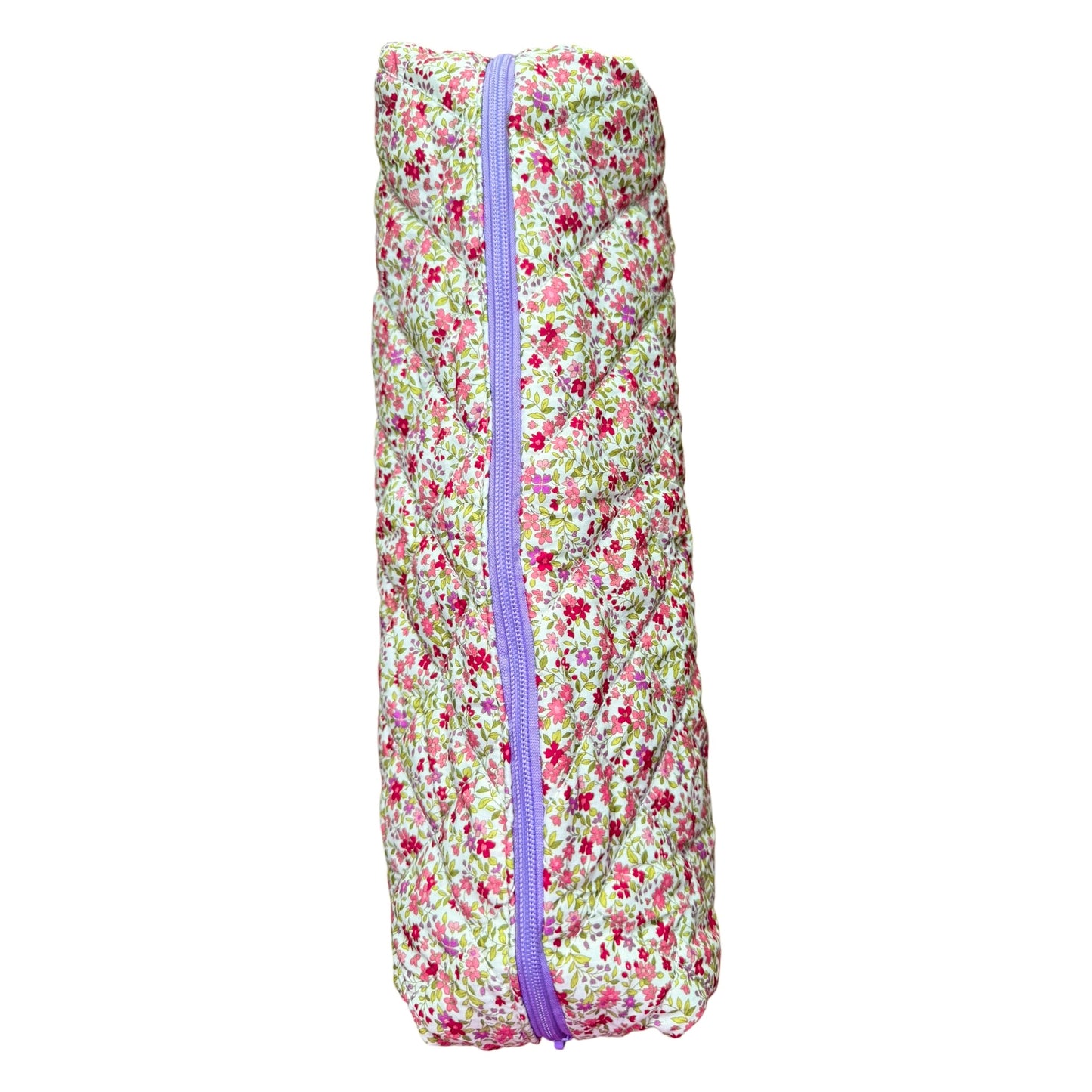 Purple & Pink Floral Roll-It-Up Bag