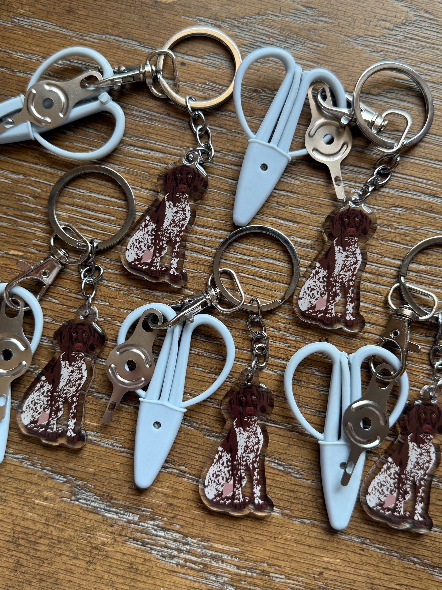 Brown German Shorthaired Pointer GSP Notion Keychain
