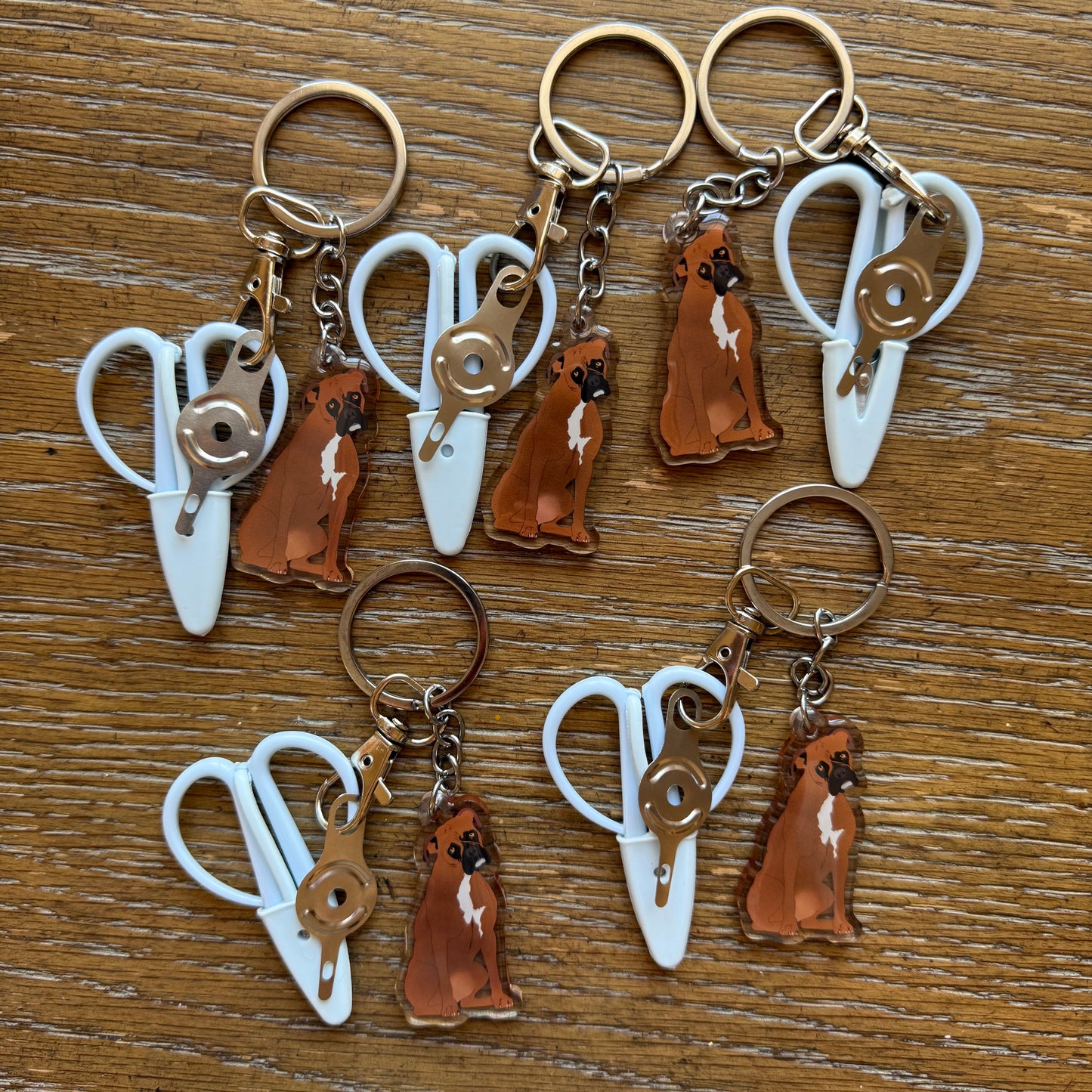 Brown Boxer Notion Keychain