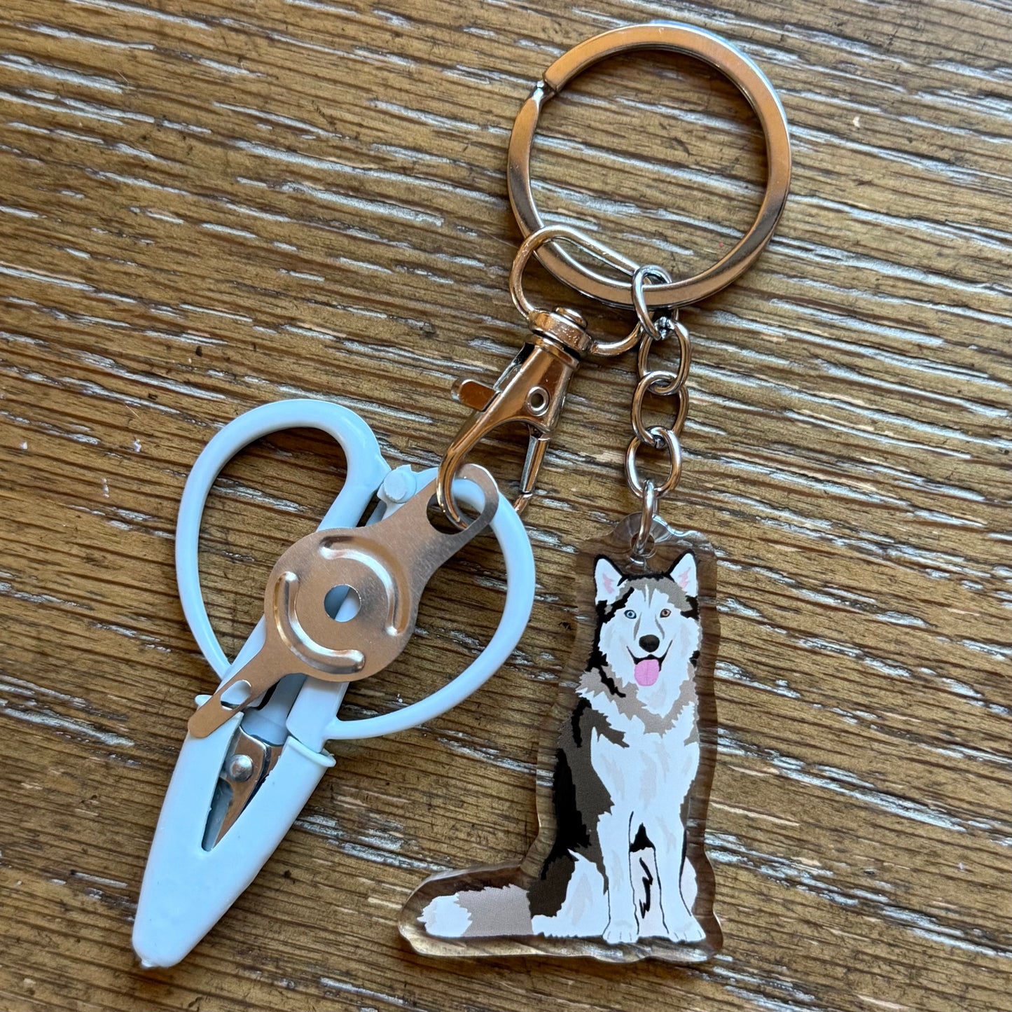 Siberian Husky Notion Keychain