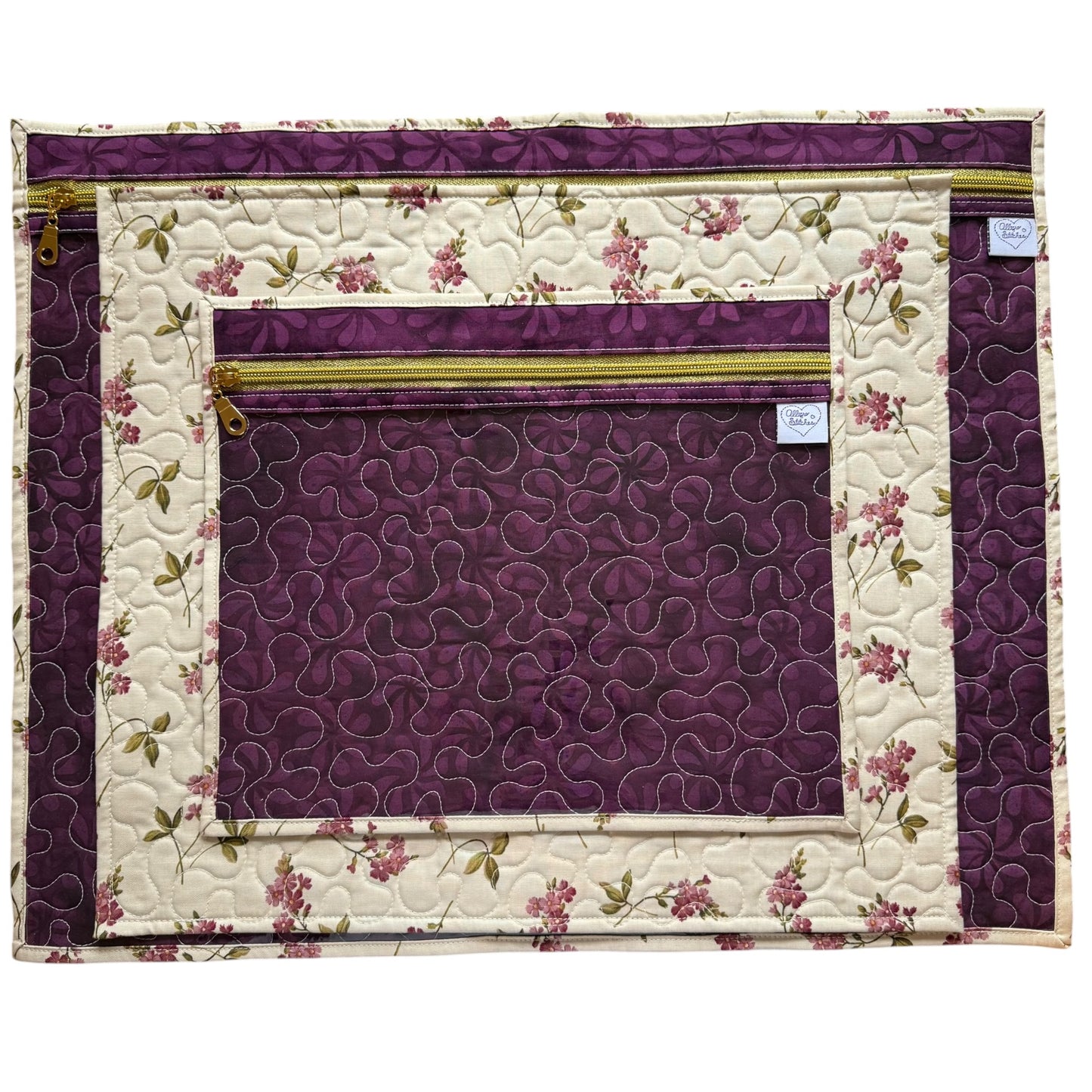 Sugar Plum Floral Project Bag
