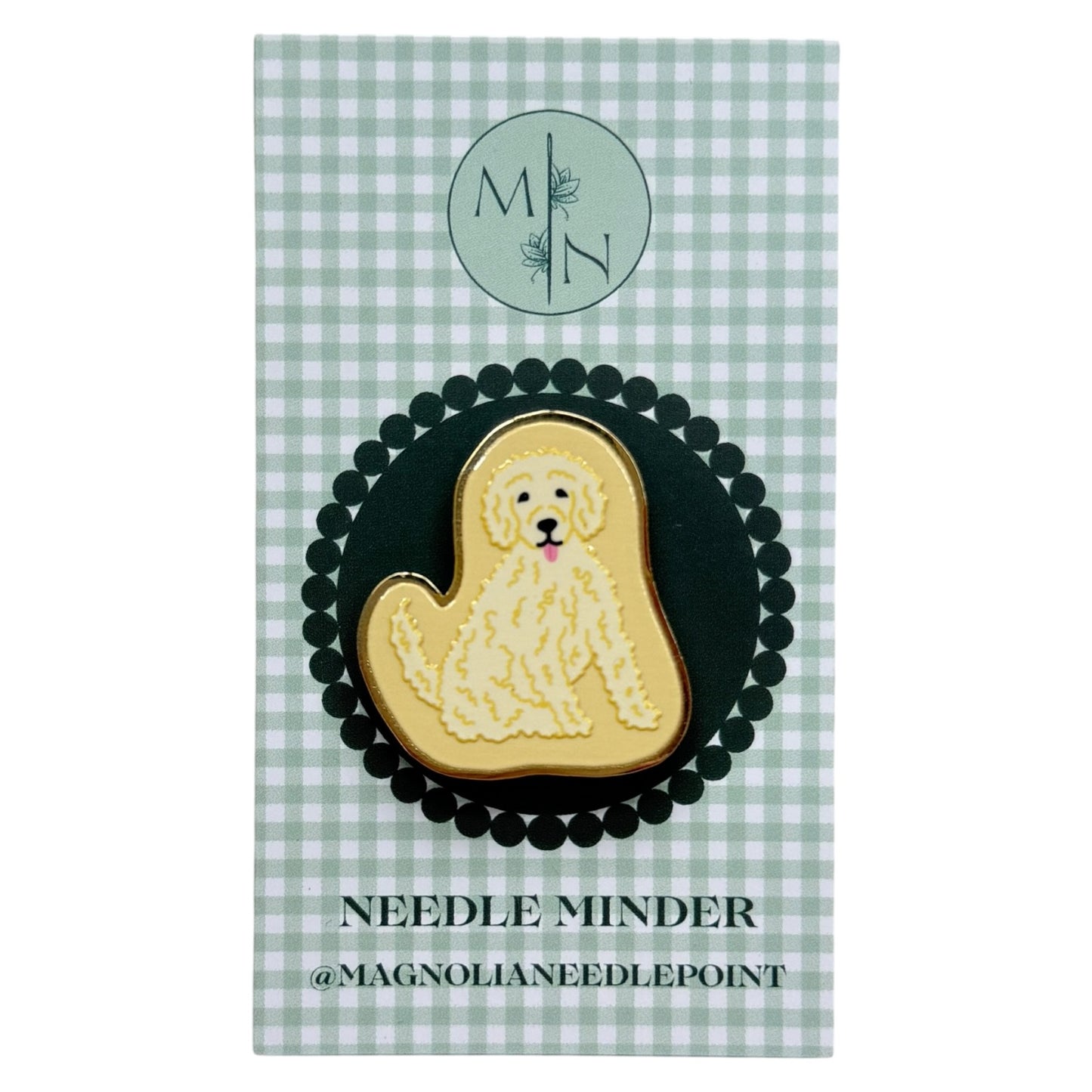 Blonde Doodle / Poodle Needle Minder