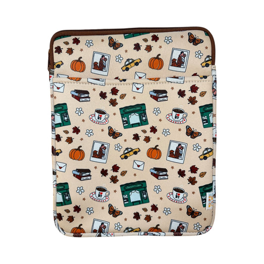 Mail Motif Neoprene Top-Zip Project Bag