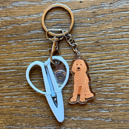 Blonde Doodle Notion Keychain