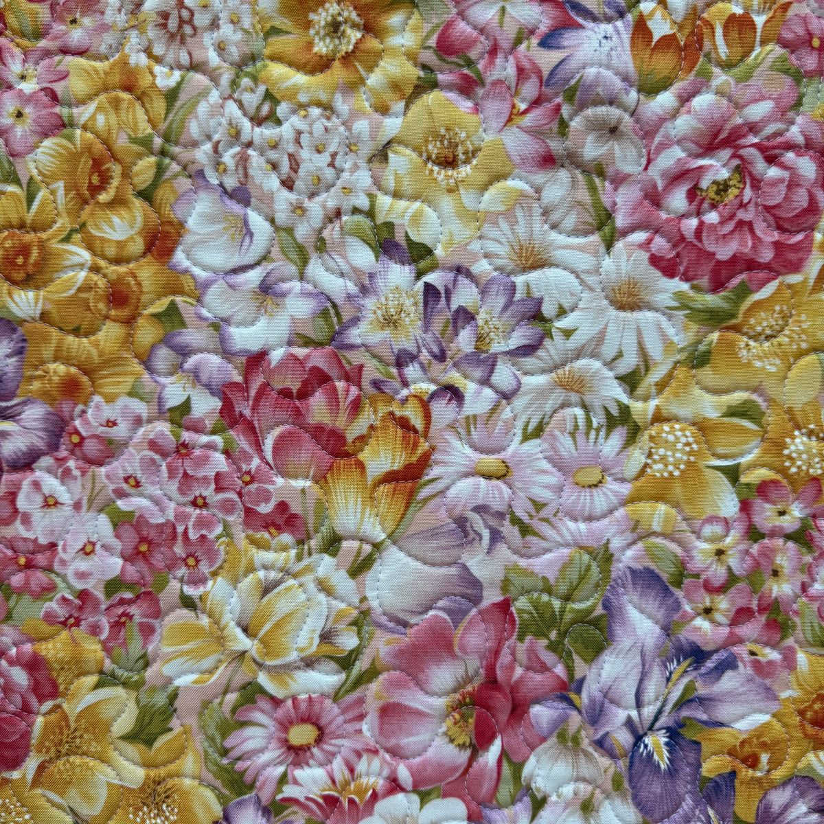 Lilac Vintage Floral Project Bag