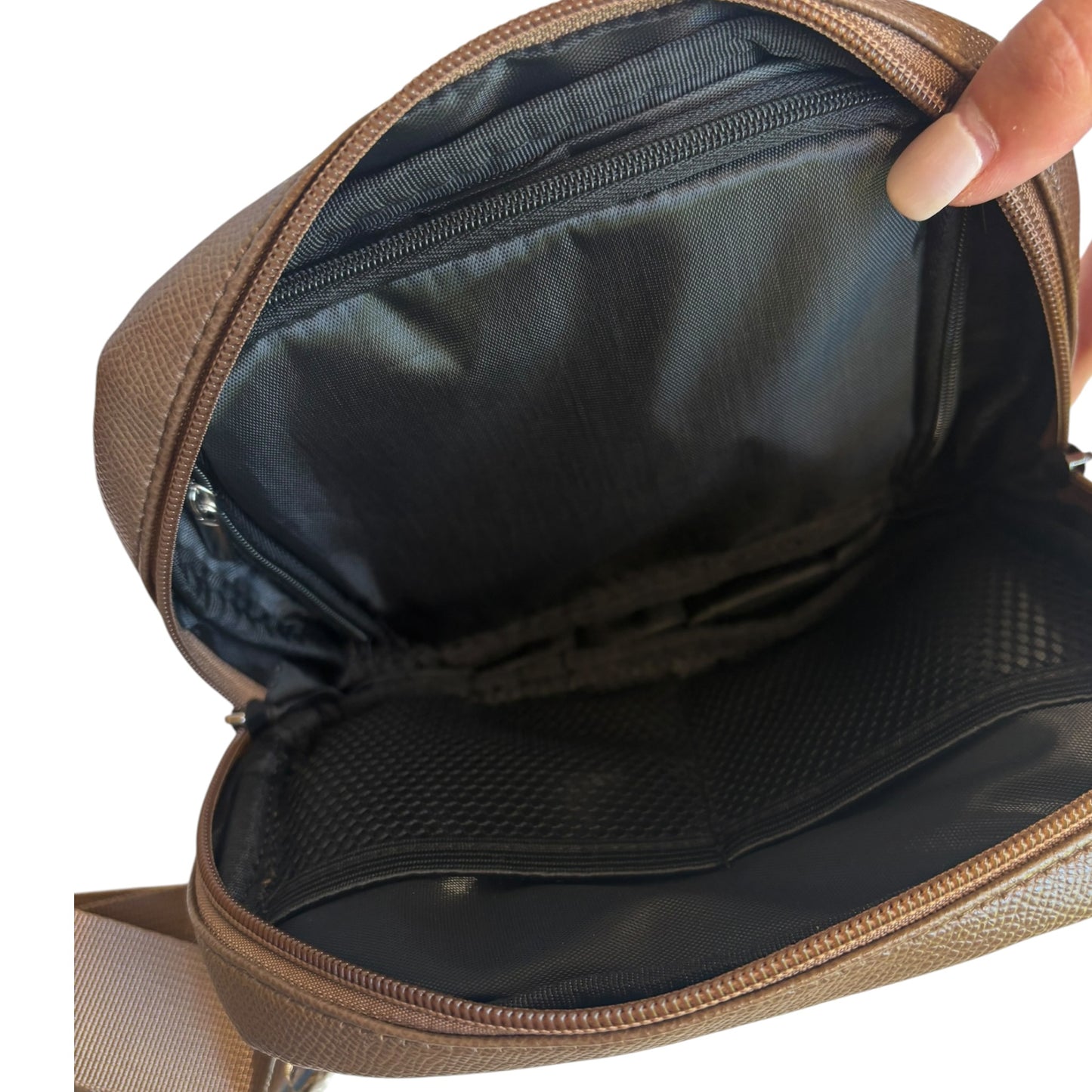 Pre-Finished Stitchable Belt Bag in Chocolate Brown