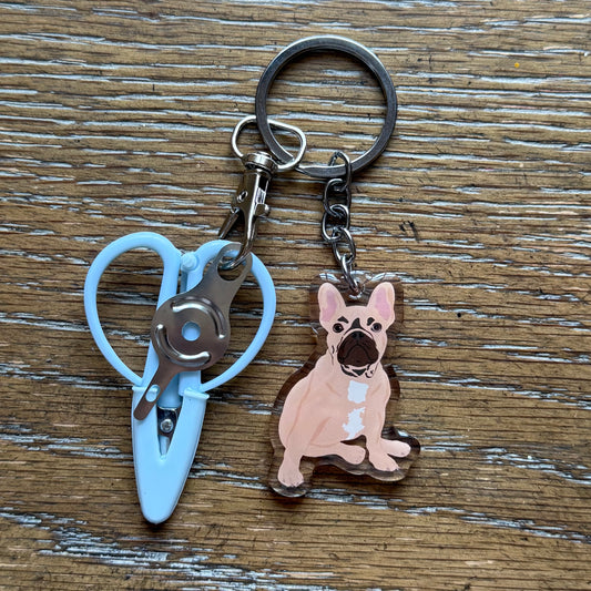 Frenchie Fawn Notion Keychain