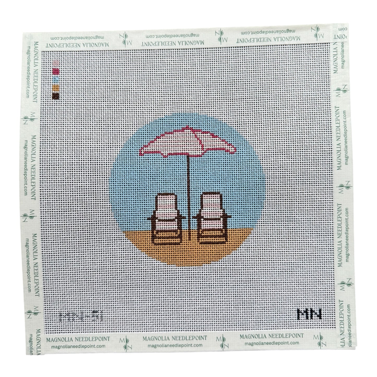 Pink Striped Beach Chairs