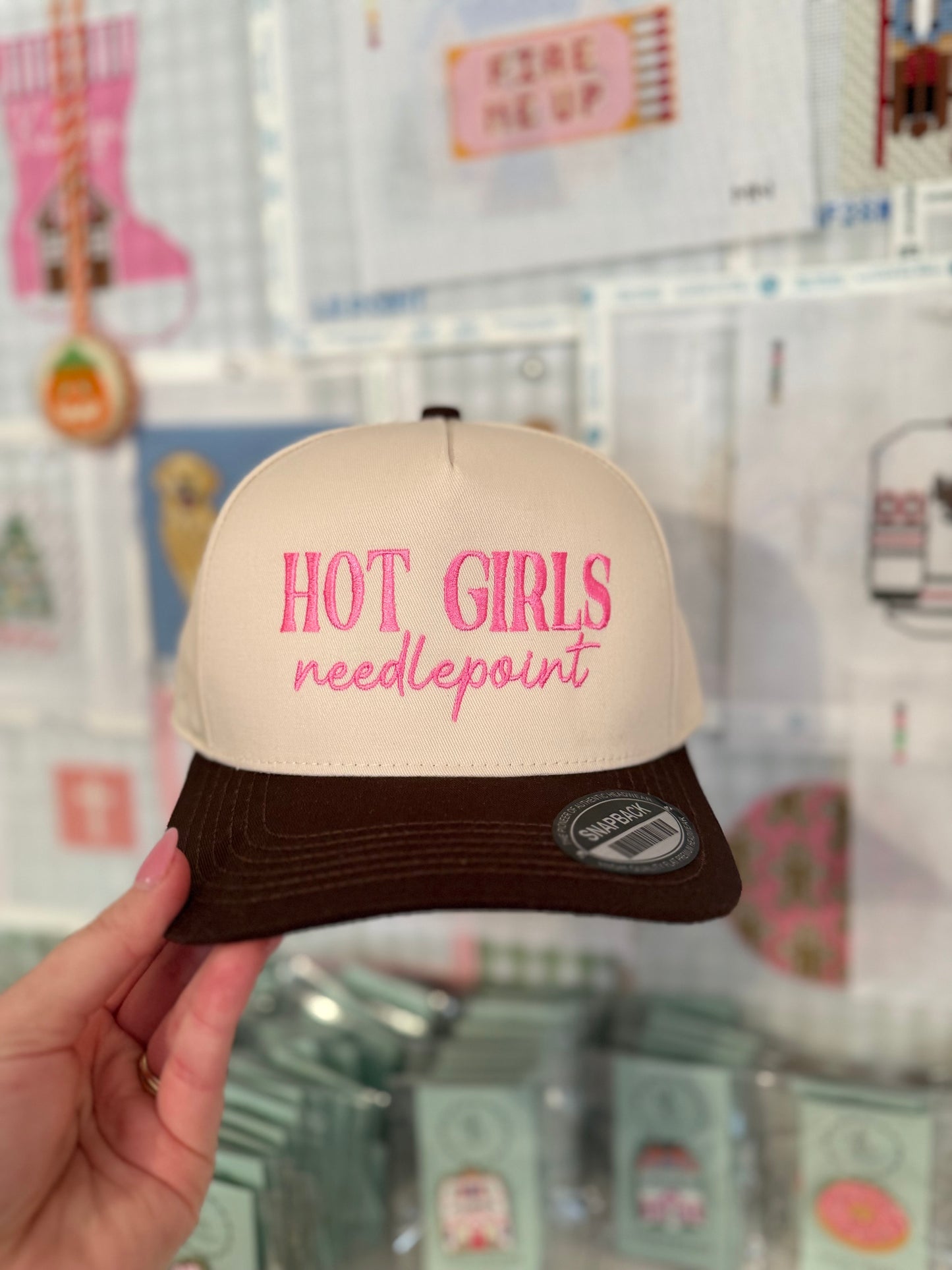 Hot Girls Needlepoint Trucker Hat