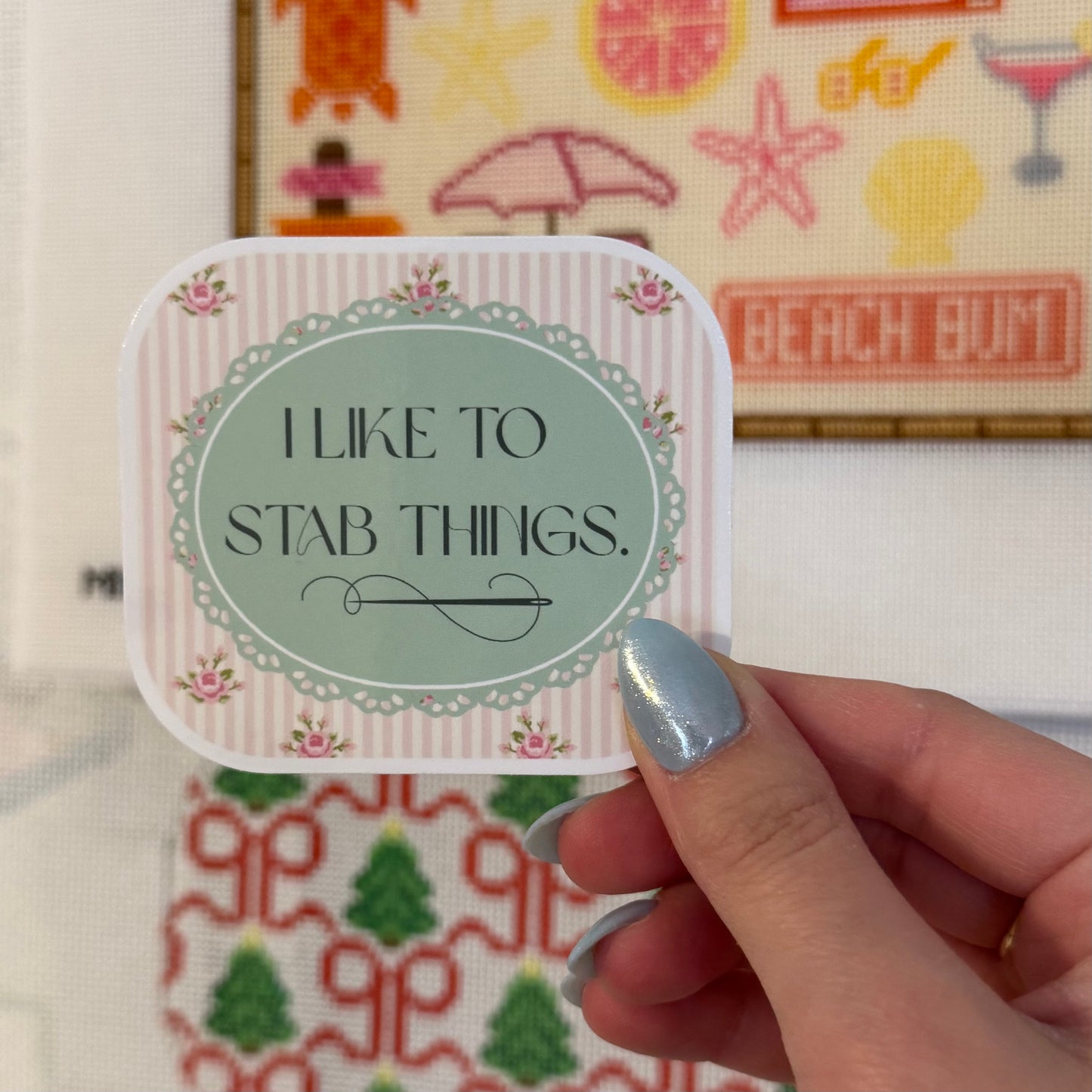 I Like To Stab Things Sticker