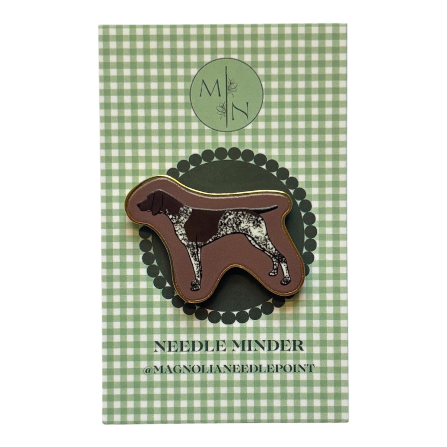 Brown German Shorthaired Pointer GSP Needle Minder