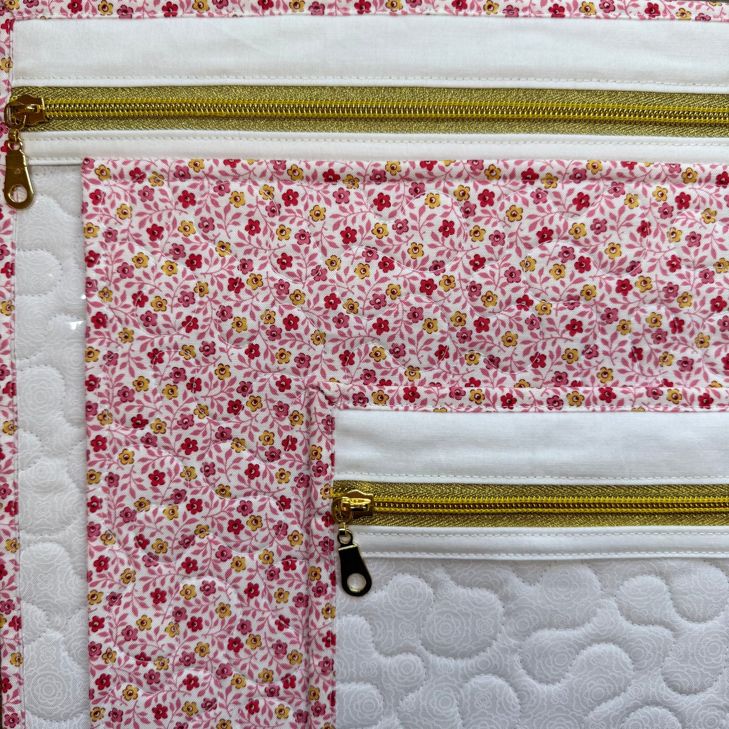 Micro Pink Daisy Project Bag