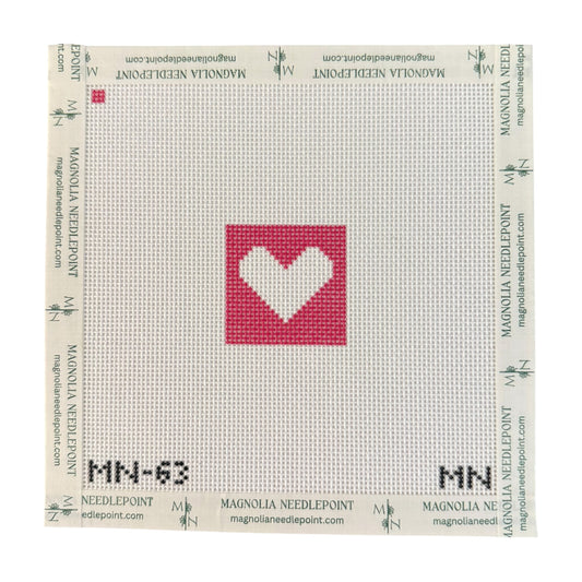 Pink & White Heart Mini