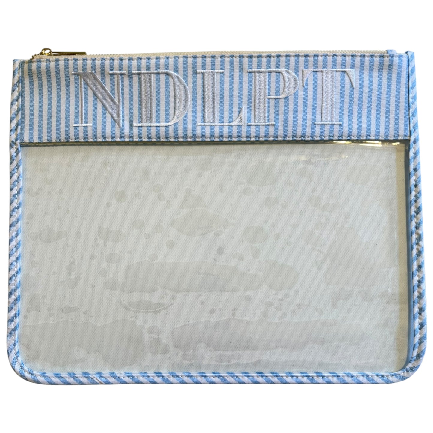 NDLPT Blue & White Striped Project Bag