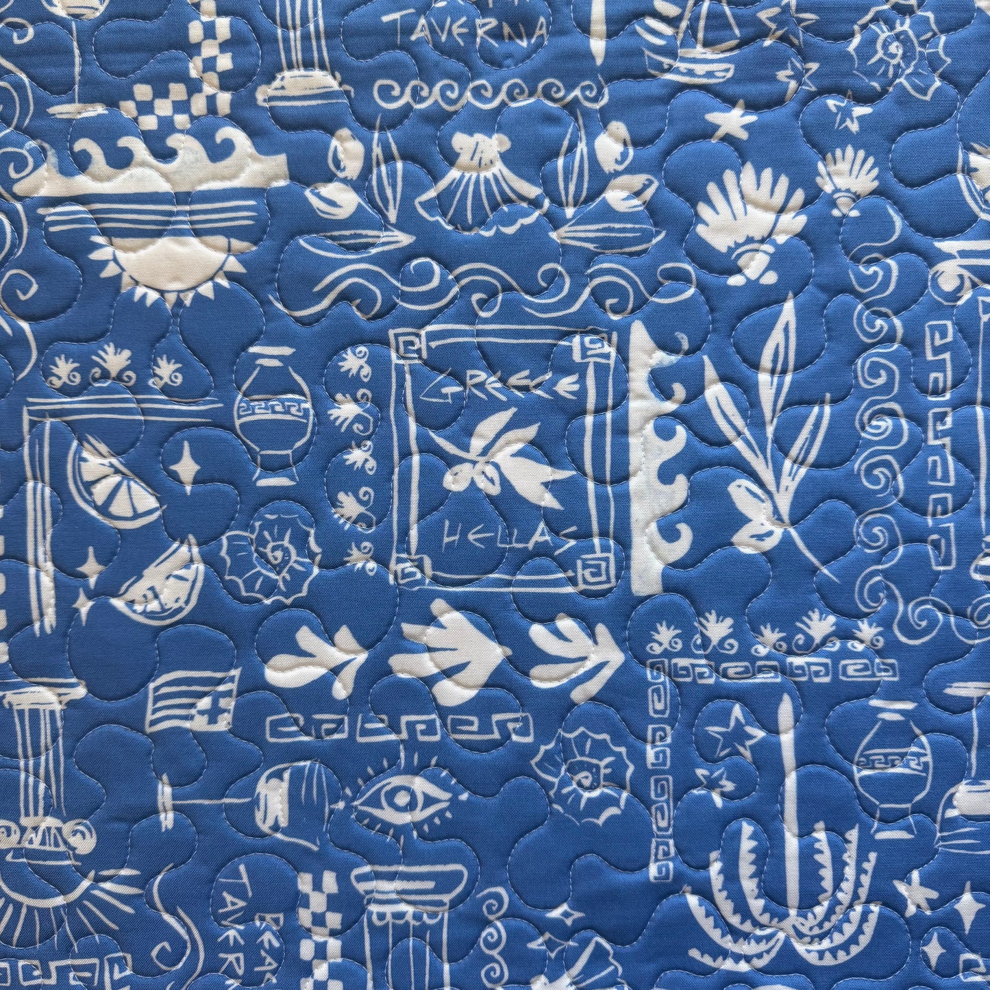 Greece Blue & White Project Bag