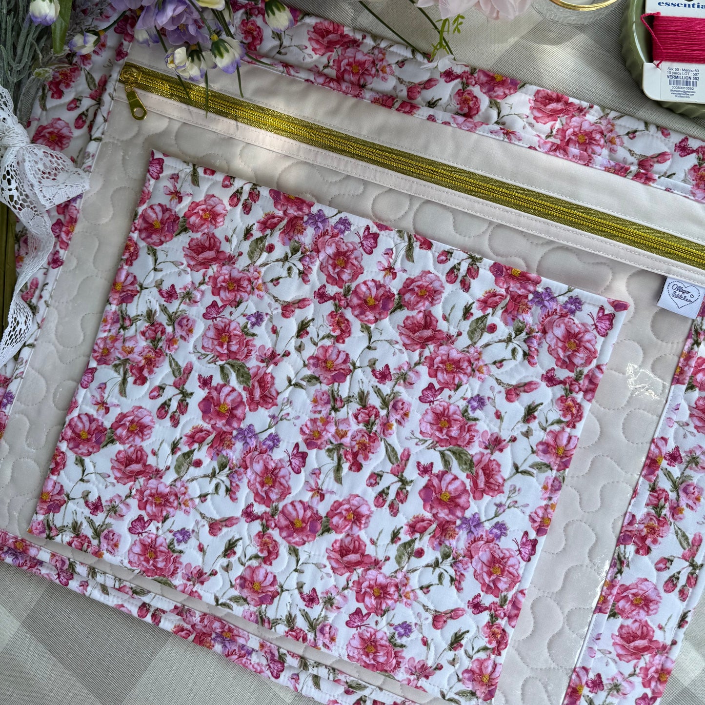 Blushed Gardens Project Bag