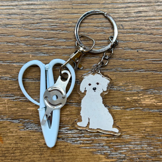Maltese Notion Keychain