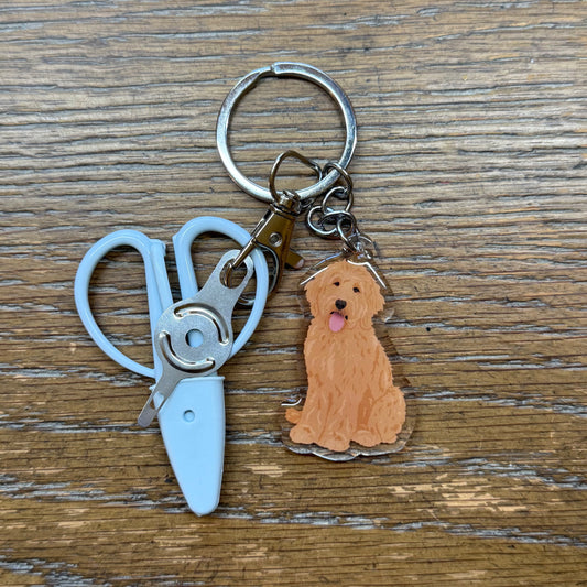 Blonde Doodle Notion Keychain