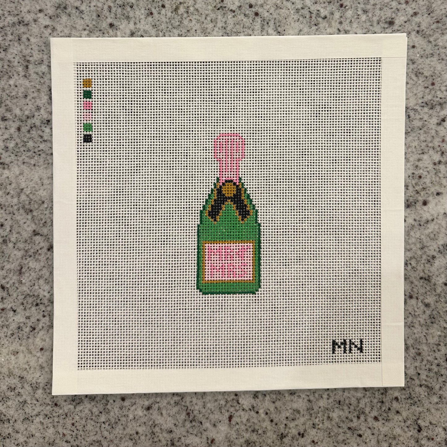Mr & Mrs Mini Champage Bottle Pink Label