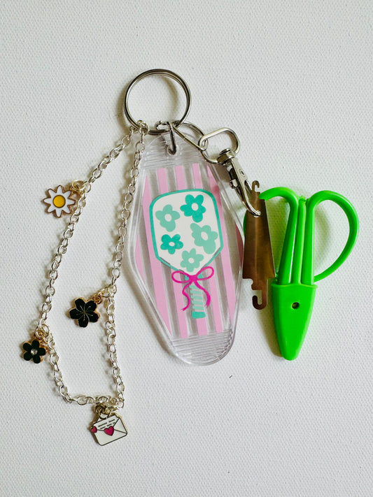 Pink Stripe Pickleball - Magnolia Needle Notion
