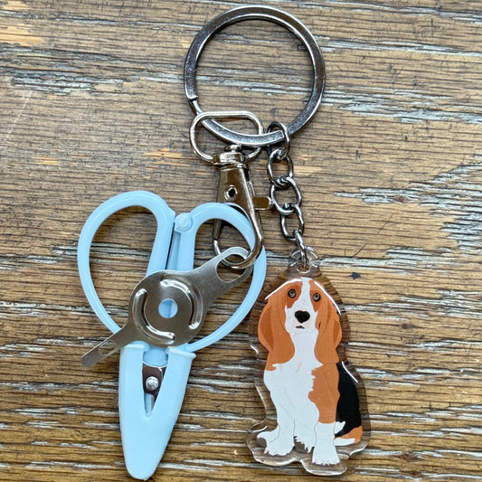 Basset Hound Notion Keychain