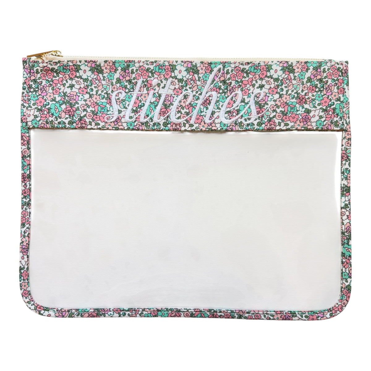 Stitches Multicolor Floral Project Bag