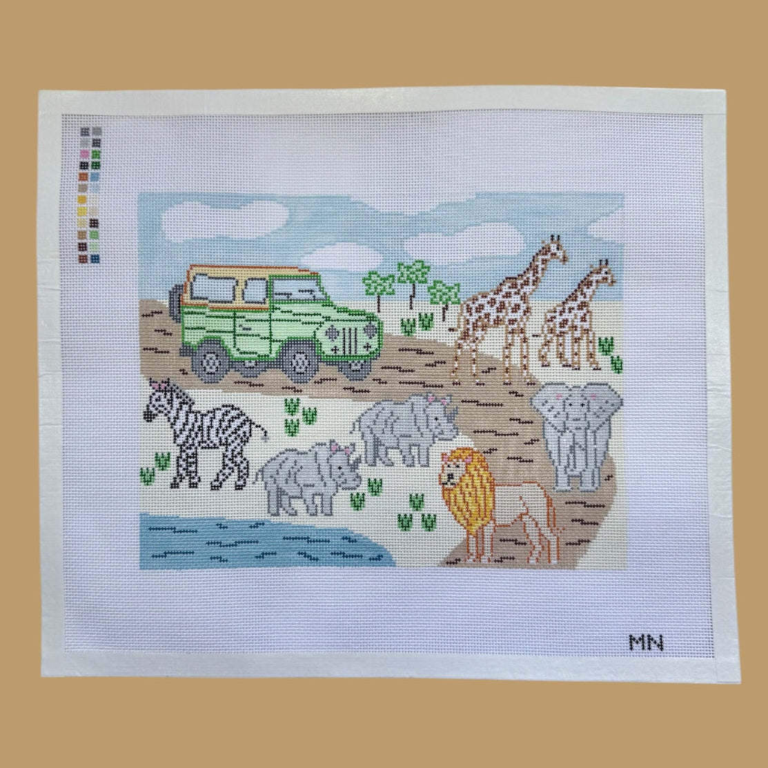 Safari Scene – Magnolia Needlepoint