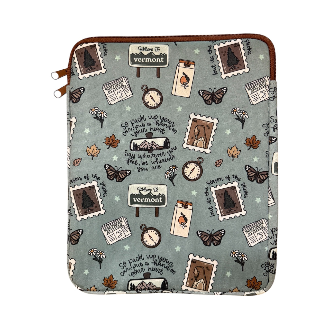 Noah Motif Neoprene Top-Zip Project Bag