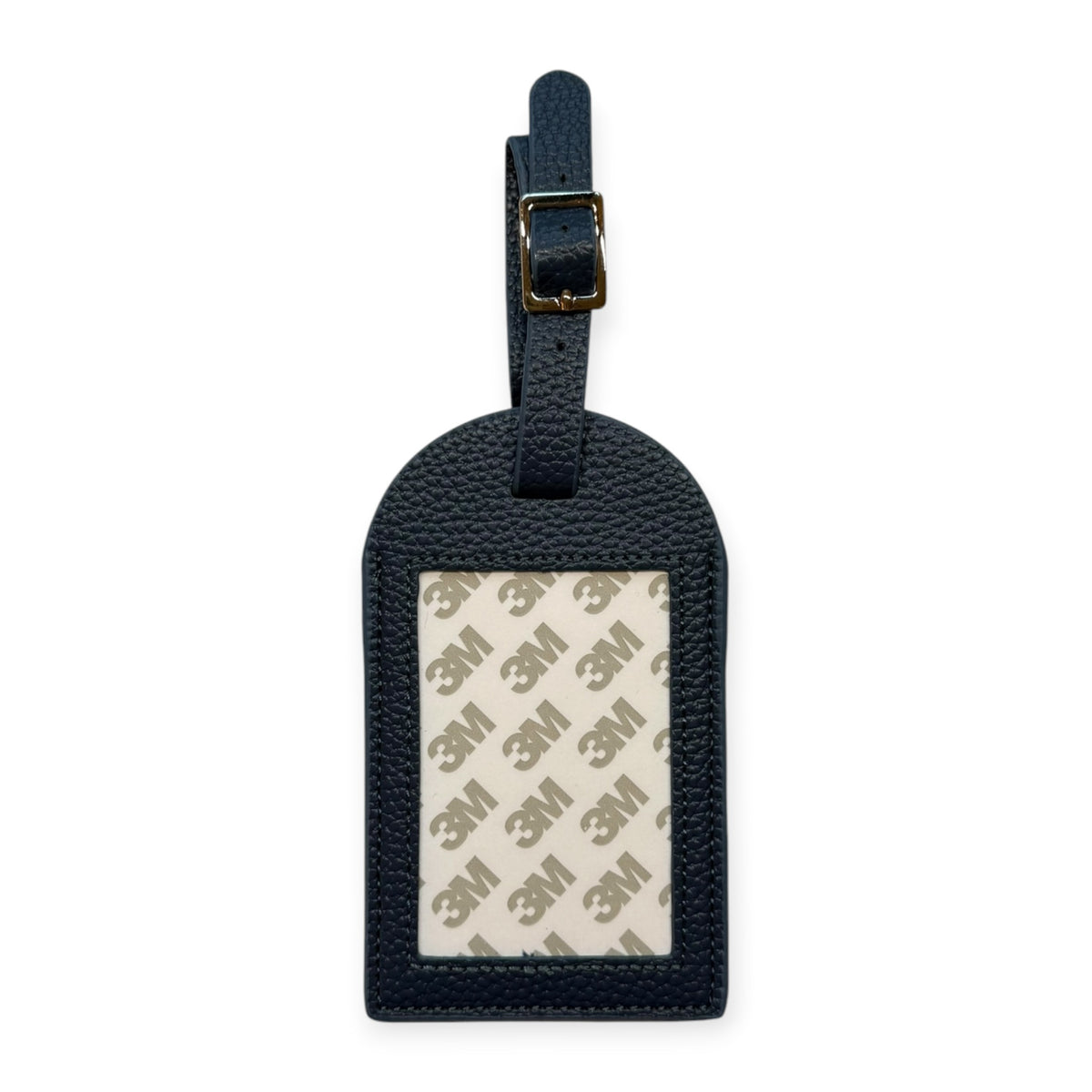 Navy Blue Pebbled Self Finishing Luggage Tag