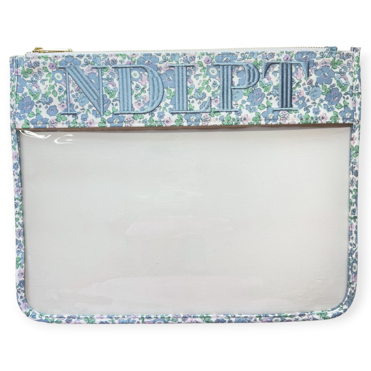 NDLPT Blue & Purple Floral Project Bag